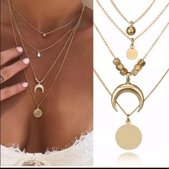 Guiliana + Madison Jewelry - NWOT BOHO Bohemian Gold Silver Necklace
